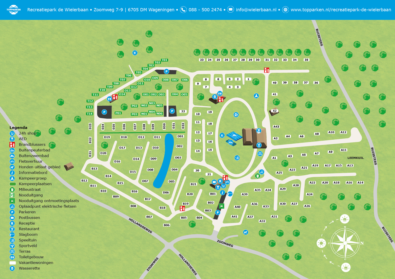 Karte vom Recreatiepark de Wielerbaan