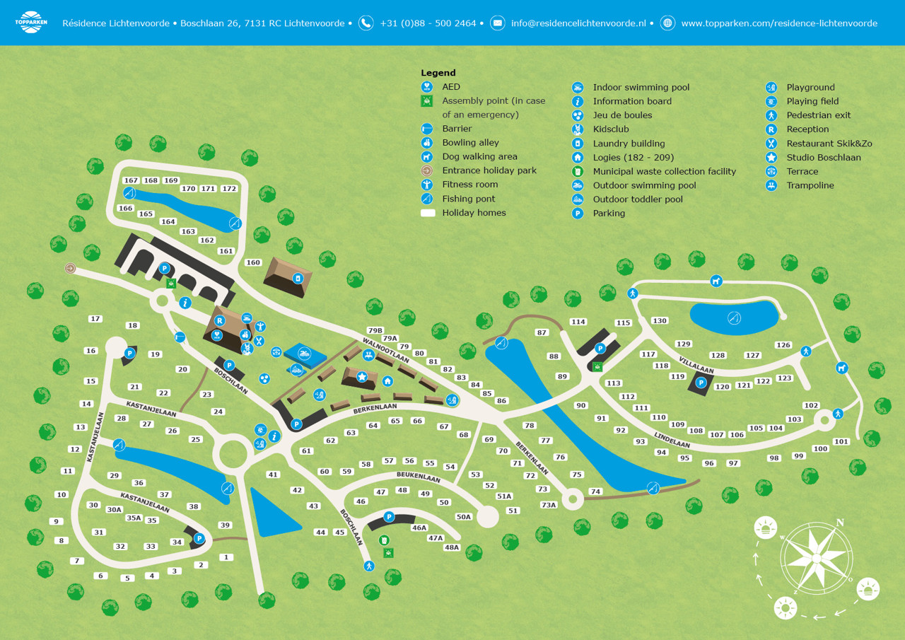 Karte vom Recreatiepark het Esmeer